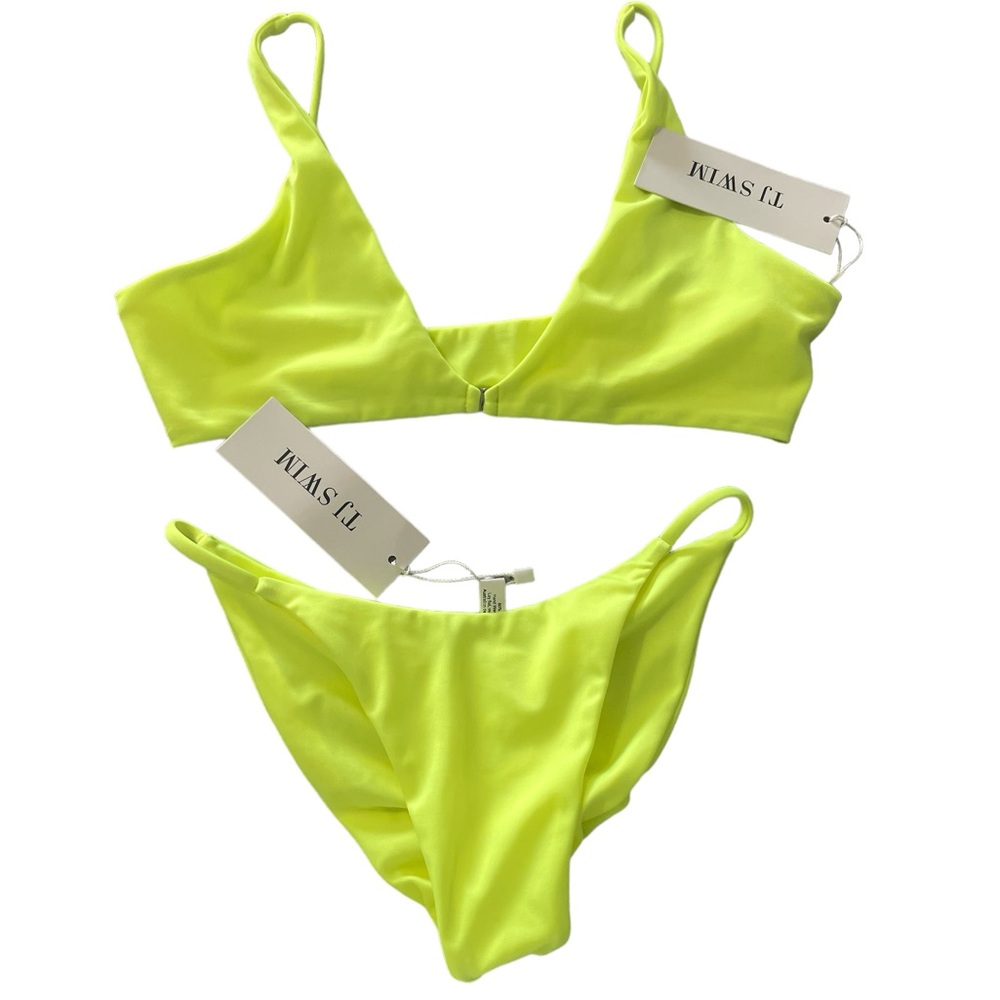 TJ Swim Neon Yellow Bikini Set - Women's Two-Piece